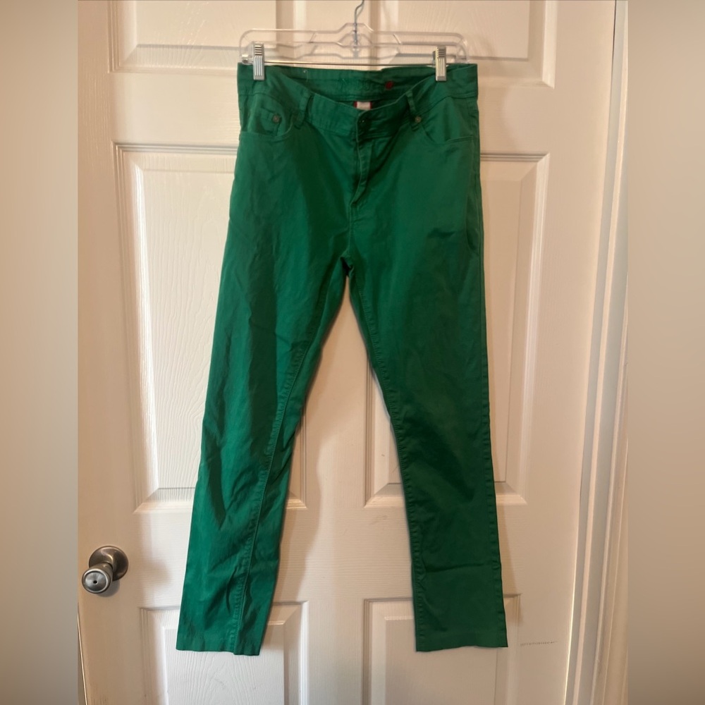Women’s Skinny Jeans in Emerald Green xl/42